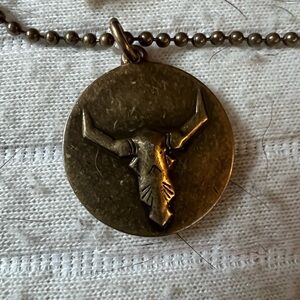 Lucky Brand Western Necklace Steer head NWT